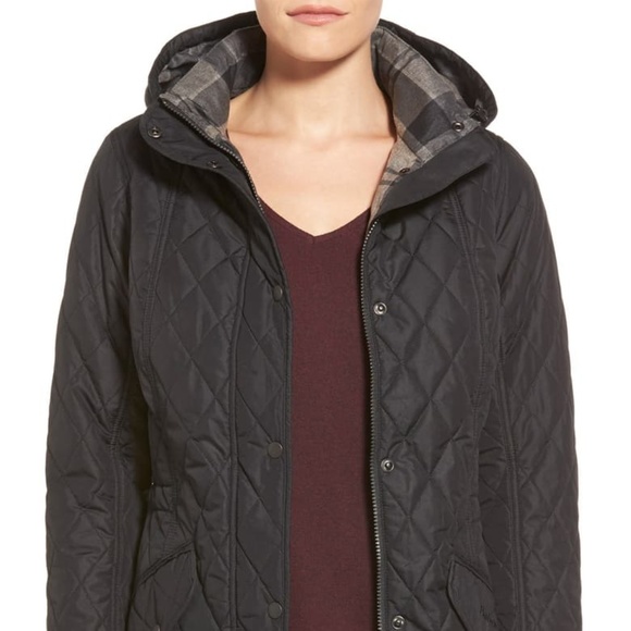 Barbour Jackets & Blazers - Barbour 'Millfire' Hooded Quilted Jacket
